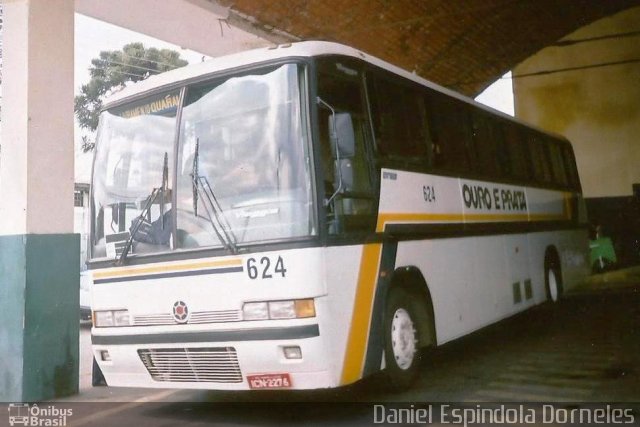 Viação Ouro e Prata 624 na cidade de Santana do Livramento, Rio Grande do Sul, Brasil, por Daniel Espindola Dorneles. Número da foto: #4265328.
