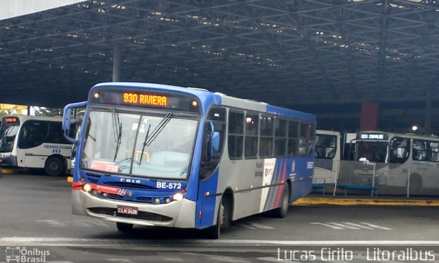 Viação Bertioga BE-572 na cidade de Guarujá, São Paulo, Brasil, por Lucas Cirilo. Número da foto: #4265315.