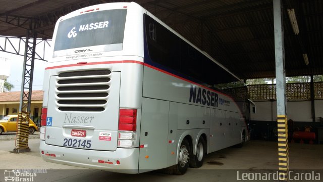 Viação Nasser 202145 na cidade de Guaxupé, Minas Gerais, Brasil, por Leonardo Carola. Número da foto: #4264696.