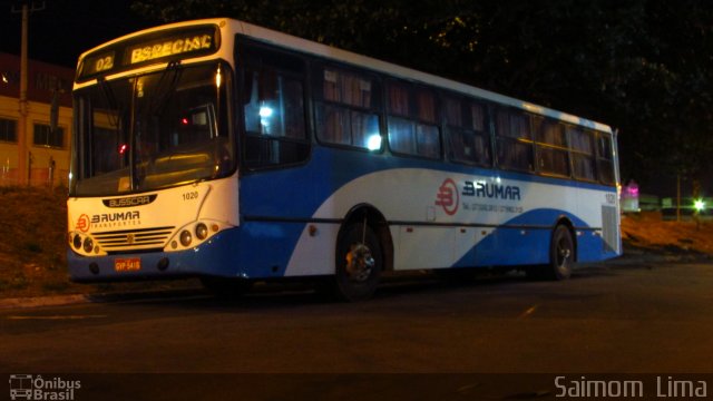 Brumar Transportes 1020 na cidade de Vitória, Espírito Santo, Brasil, por Saimom  Lima. ID da foto: 4265716.