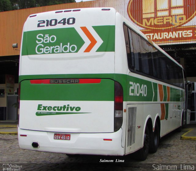 Cia. São Geraldo de Viação 21040 na cidade de Viana, Espírito Santo, Brasil, por Saimom  Lima. ID da foto: 4267341.