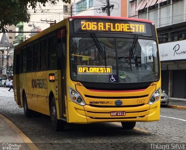 FAOL - Friburgo Auto Ônibus 042 na cidade de Nova Friburgo, Rio de Janeiro, Brasil, por Thiago Silva. Número da foto: #4268024.