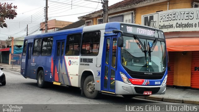BR Mobilidade Baixada Santista 8658 na cidade de Guarujá, São Paulo, Brasil, por Lucas Cirilo. Número da foto: #4267705.