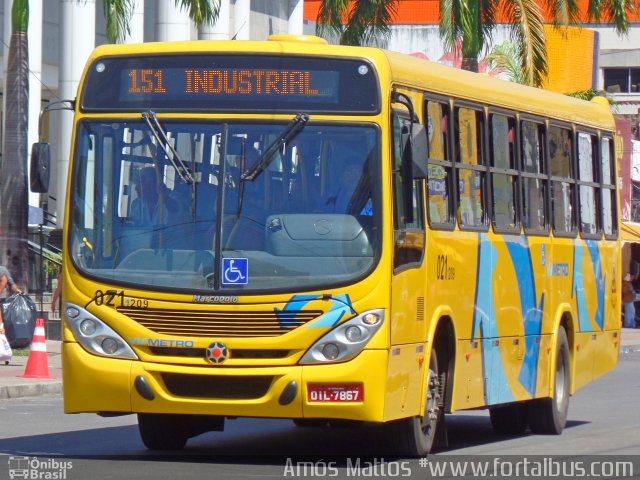 Via Metro - Auto Viação Metropolitana 209 na cidade de Fortaleza, Ceará, Brasil, por Amós  Mattos. Número da foto: #4231314.