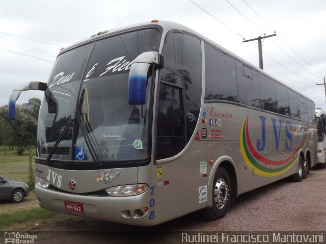 JVS Transporte e Turismo 708 na cidade de Porto Alegre, Rio Grande do Sul, Brasil, por Rudinei Francisco Mantovani. Número da foto: #4231939.