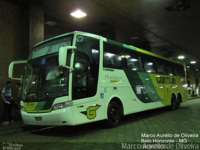 Empresa Gontijo de Transportes 12360 na cidade de Belo Horizonte, Minas Gerais, Brasil, por Marco Aurélio de Oliveira. ID da foto: 4232044.