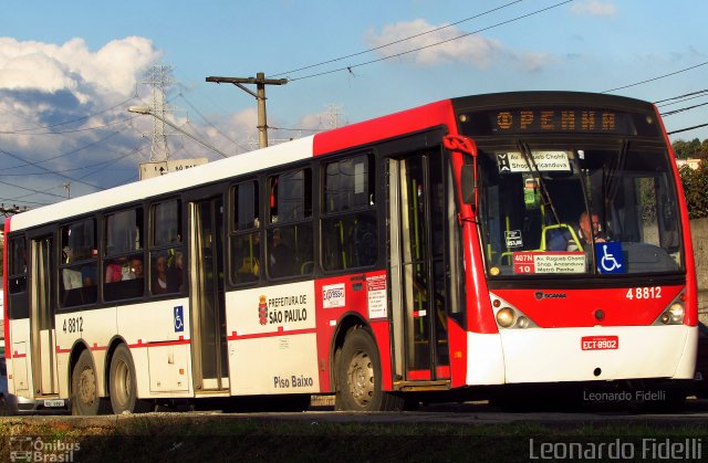 Express Transportes Urbanos Ltda 4 8812 na cidade de São Paulo, São Paulo, Brasil, por Leonardo Fidelli. Número da foto: #4231112.