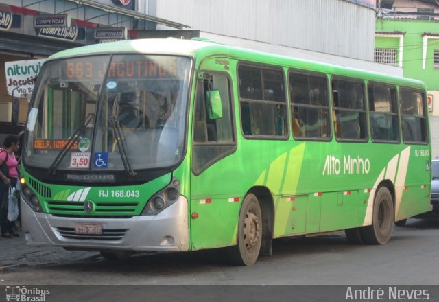 Transportes e Turismo Alto Minho RJ 168.043 na cidade de Nova Iguaçu, Rio de Janeiro, Brasil, por André Neves . Número da foto: #4231851.