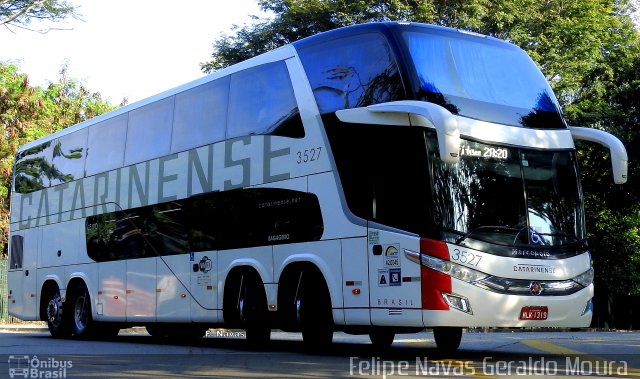 Auto Viação Catarinense 3527 na cidade de São Paulo, São Paulo, Brasil, por Felipe Navas Geraldo Moura . ID da foto: 4230230.