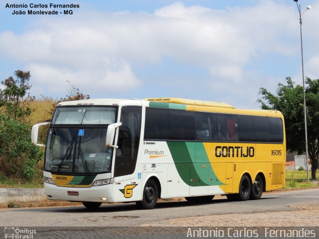 Empresa Gontijo de Transportes 16015 na cidade de João Monlevade, Minas Gerais, Brasil, por Antonio Carlos Fernandes. Número da foto: #4268844.