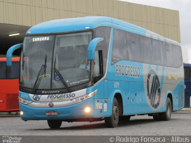 Auto Viação Progresso 6171 na cidade de Caruaru, Pernambuco, Brasil, por Rodrigo Fonseca. ID da foto: 4272627.