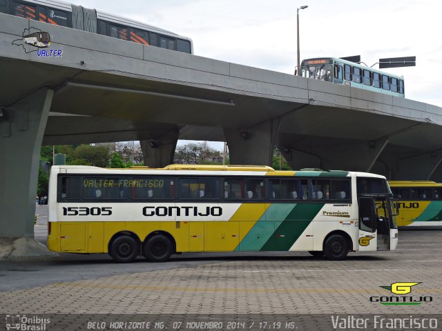 Empresa Gontijo de Transportes 15305 na cidade de Belo Horizonte, Minas Gerais, Brasil, por Valter Francisco. ID da foto: 4273543.