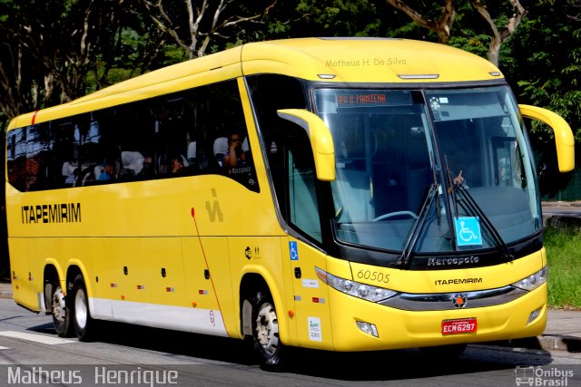 Viação Itapemirim 60505 na cidade de São Paulo, São Paulo, Brasil, por Matheus Henrique. Número da foto: #4275867.