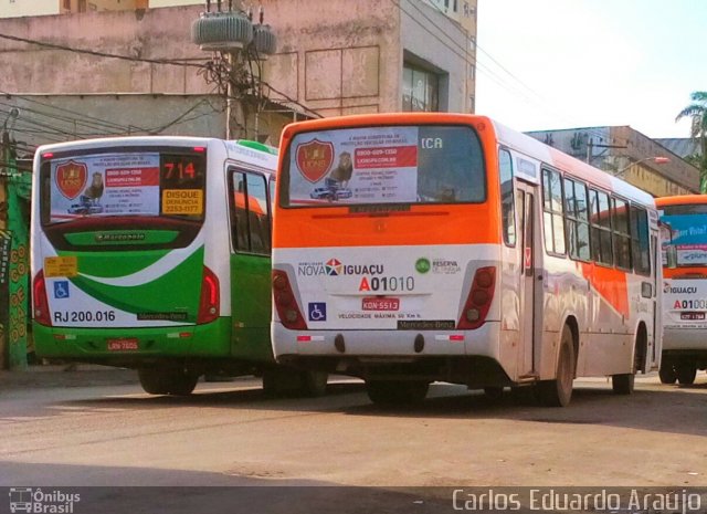 Viação São José A01010 na cidade de Nova Iguaçu, Rio de Janeiro, Brasil, por Carlos Eduardo Araújo dos Santos. Número da foto: #4274645.