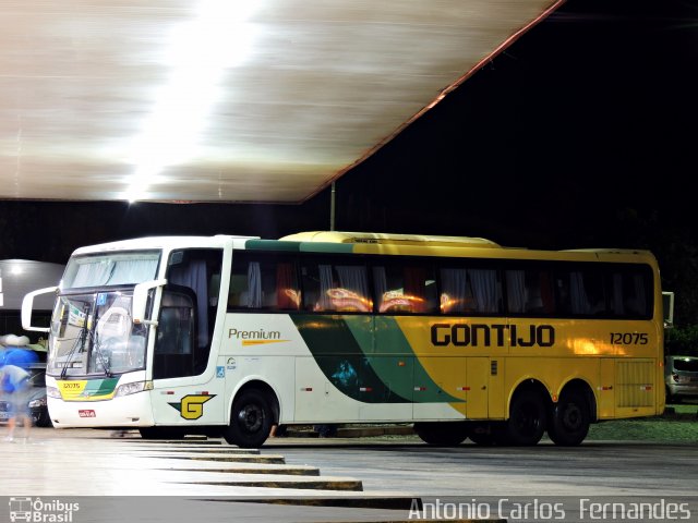 Empresa Gontijo de Transportes 12075 na cidade de João Monlevade, Minas Gerais, Brasil, por Antonio Carlos Fernandes. Número da foto: #4276723.