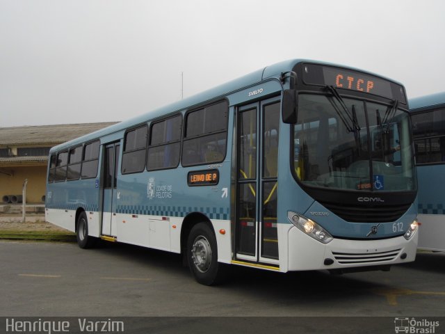 Transportes Santa Maria 612 na cidade de Pelotas, Rio Grande do Sul, Brasil, por Henrique  Varzim. ID da foto: 4276542.