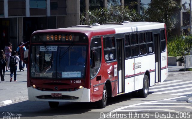 Viação Campo Belo 7 2155 na cidade de São Paulo, São Paulo, Brasil, por Cristiano Soares da Silva. Número da foto: #4278769.