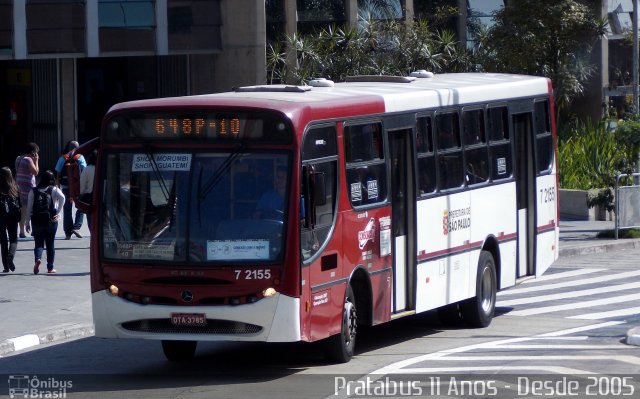 Viação Campo Belo 7 2155 na cidade de São Paulo, São Paulo, Brasil, por Cristiano Soares da Silva. ID da foto: 4278769.