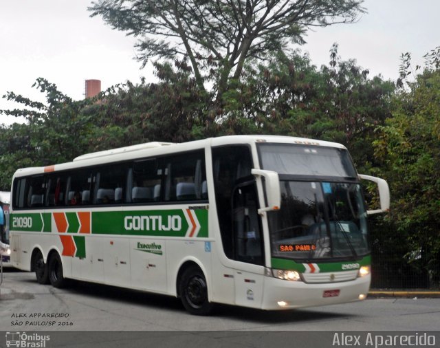 Empresa Gontijo de Transportes 21090 na cidade de São Paulo, São Paulo, Brasil, por Alex Aparecido. ID da foto: 4278663.