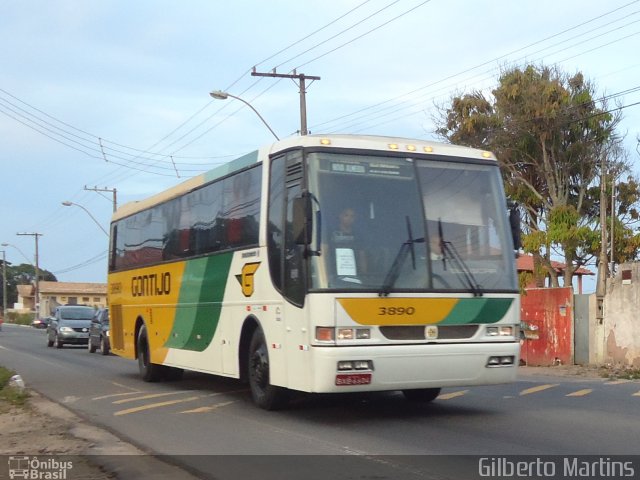 Empresa Gontijo de Transportes 3890 na cidade de Serra, Espírito Santo, Brasil, por Gilberto Martins. ID da foto: 4279924.