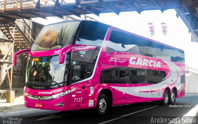 Viação Garcia 7137 na cidade de Rio de Janeiro, Rio de Janeiro, Brasil, por Anderson Silva. Número da foto: #4279149.