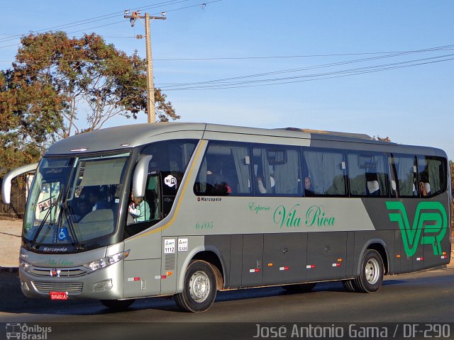 Expresso Vila Rica 6405 na cidade de Gama, Distrito Federal, Brasil, por José Antônio Gama. ID da foto: 4280815.