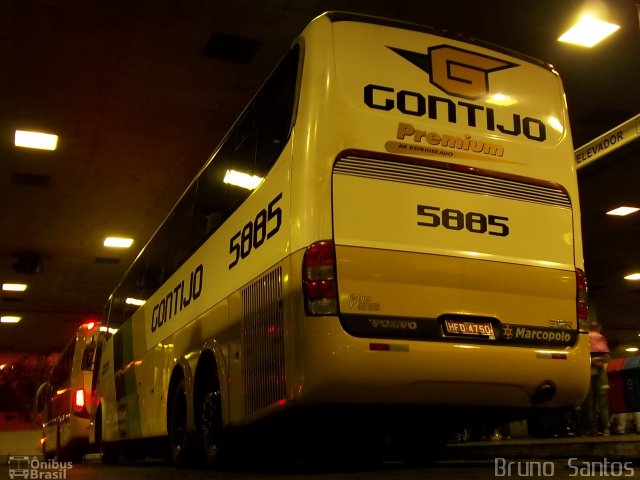 Empresa Gontijo de Transportes 5885 na cidade de Belo Horizonte, Minas Gerais, Brasil, por Bruno Santos. Número da foto: #4283766.