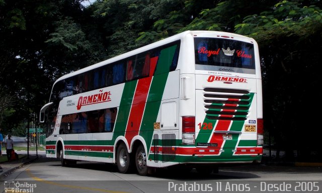 Expreso Internacional Ormeño 126 na cidade de São Paulo, São Paulo, Brasil, por Cristiano Soares da Silva. Número da foto: #4283003.