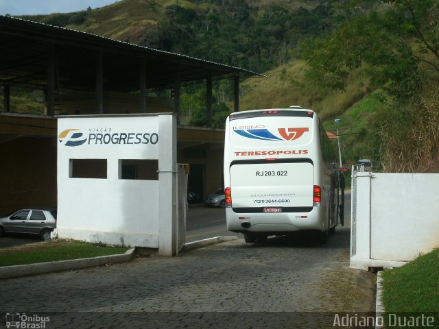 Viação Teresópolis RJ 203.022 na cidade de São José do Vale do Rio Preto, Rio de Janeiro, Brasil, por Adriano Duarte. Número da foto: #4285491.