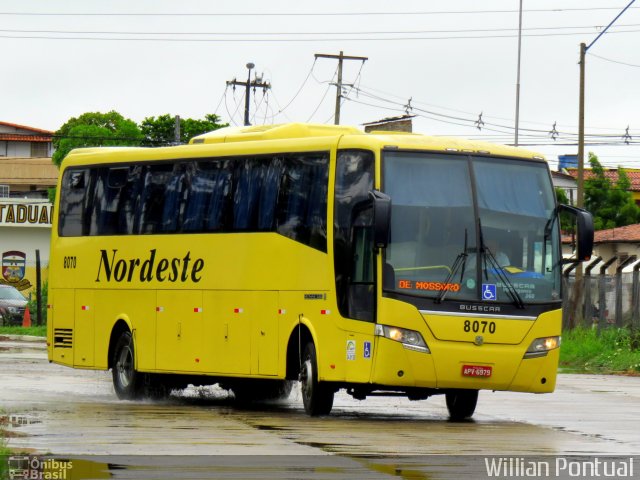Viação Nordeste 8070 na cidade de Natal, Rio Grande do Norte, Brasil, por Willian Pontual. Número da foto: #4286249.