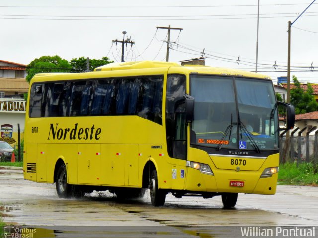 Viação Nordeste 8070 na cidade de Natal, Rio Grande do Norte, Brasil, por Willian Pontual. ID da foto: 4286249.