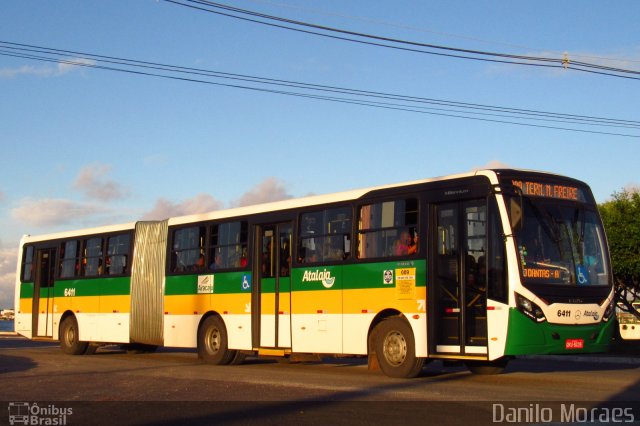 Viação Atalaia Transportes 6411 na cidade de Aracaju, Sergipe, Brasil, por Danilo Moraes. ID da foto: 4284866.