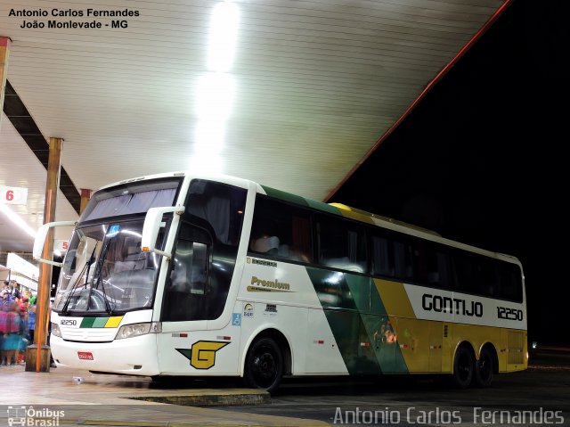 Empresa Gontijo de Transportes 12250 na cidade de João Monlevade, Minas Gerais, Brasil, por Antonio Carlos Fernandes. ID da foto: 4286132.