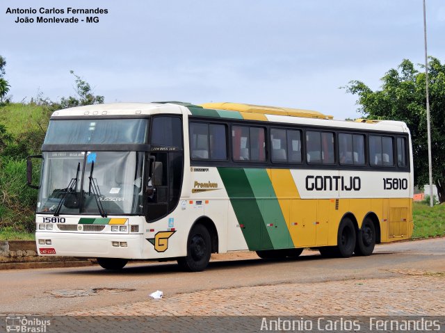 Empresa Gontijo de Transportes 15810 na cidade de João Monlevade, Minas Gerais, Brasil, por Antonio Carlos Fernandes. ID da foto: 4285433.