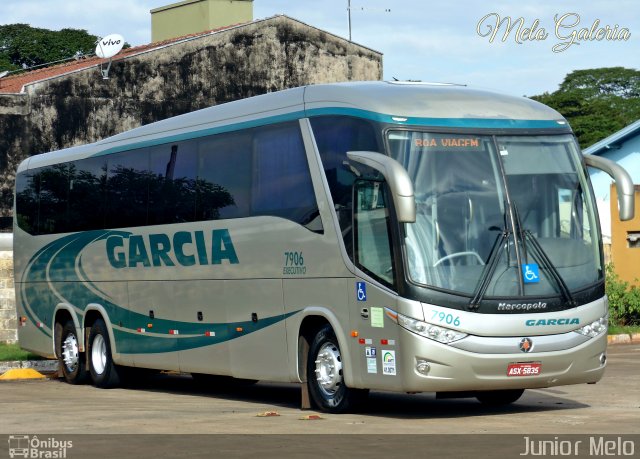 Viação Garcia 7906 na cidade de Maringá, Paraná, Brasil, por José Melo. ID da foto: 4288717.