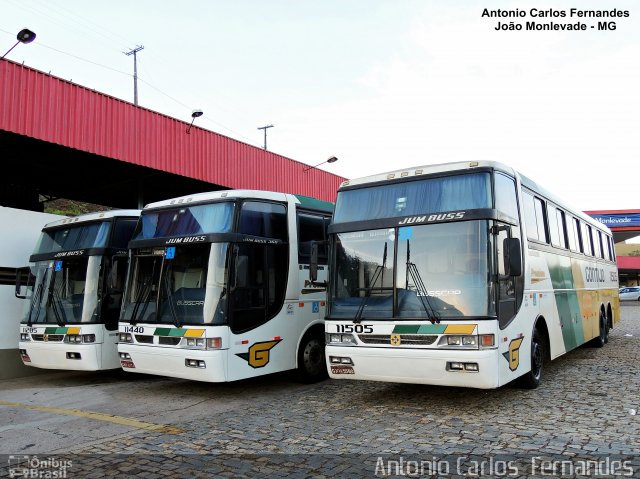 Empresa Gontijo de Transportes 11505 na cidade de João Monlevade, Minas Gerais, Brasil, por Antonio Carlos Fernandes. ID da foto: 4287865.