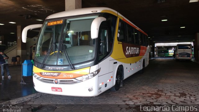 Saritur - Santa Rita Transporte Urbano e Rodoviário 30110 na cidade de Belo Horizonte, Minas Gerais, Brasil, por Leonardo Campos. ID da foto: 4287476.