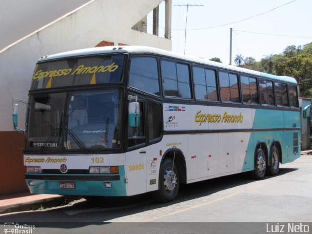 Expresso Amanda 102 na cidade de Congonhas, Minas Gerais, Brasil, por José Luiz Soares Neto. Número da foto: #4288528.