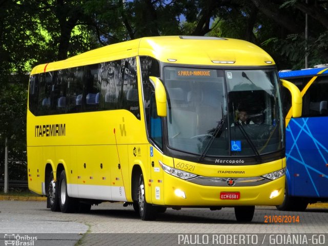 Viação Itapemirim 60521 na cidade de São Paulo, São Paulo, Brasil, por Paulo Roberto de Morais Amorim. Número da foto: #4288641.