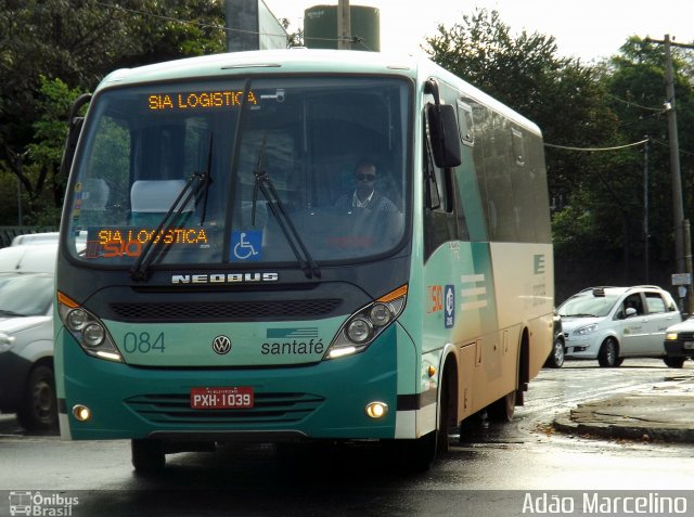 Santa Fé Transportes 084 na cidade de Belo Horizonte, Minas Gerais, Brasil, por Adão Raimundo Marcelino. Número da foto: #4233930.