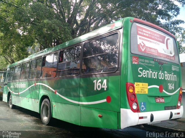 Viação Senhor do Bonfim 164 na cidade de Mangaratiba, Rio de Janeiro, Brasil, por Felipe França. Número da foto: #4232580.
