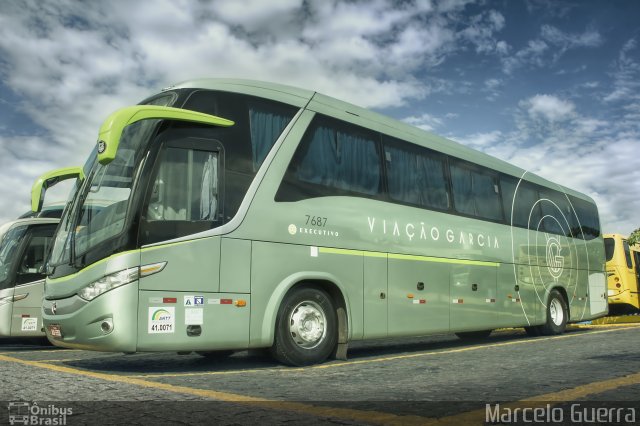 Viação Garcia 7687 na cidade de Londrina, Paraná, Brasil, por Marcelo Guerra. Número da foto: #4233616.