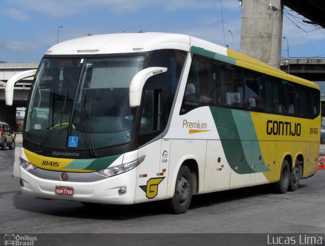 Empresa Gontijo de Transportes 18415 na cidade de Rio de Janeiro, Rio de Janeiro, Brasil, por Lucas Lima. Número da foto: #4234093.