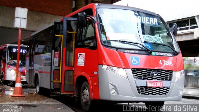 Pêssego Transportes 4 7206 na cidade de São Paulo, São Paulo, Brasil, por Luciano Ferreira da Silva. ID da foto: 4233359.