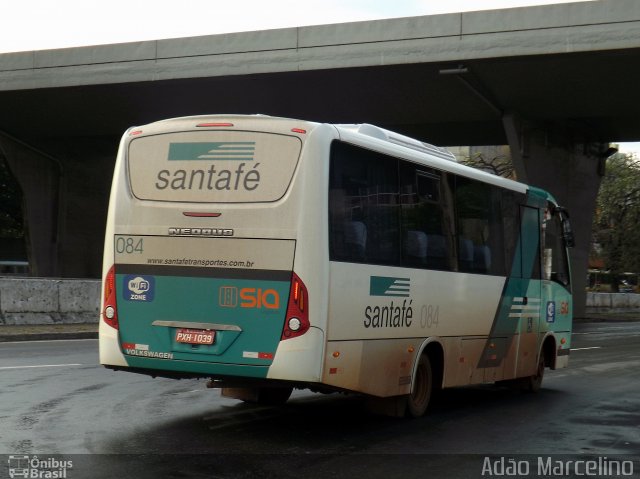 Santa Fé Transportes 084 na cidade de Belo Horizonte, Minas Gerais, Brasil, por Adão Raimundo Marcelino. ID da foto: 4233933.