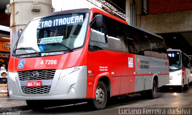 Pêssego Transportes 4 7206 na cidade de São Paulo, São Paulo, Brasil, por Luciano Ferreira da Silva. Número da foto: #4233363.