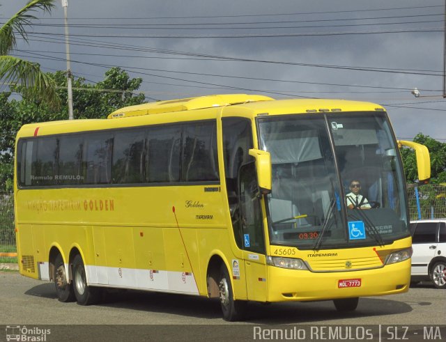 Viação Itapemirim 45605 na cidade de São Luís, Maranhão, Brasil, por Remulo Oliveira Clementino. ID da foto: 4289417.