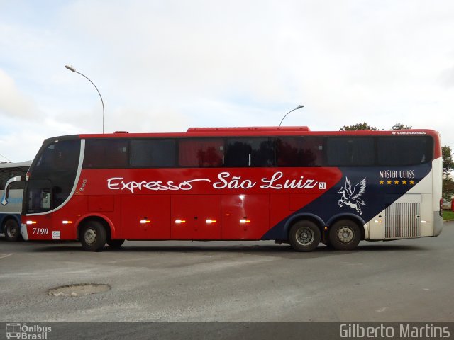 Expresso São Luiz 7190 na cidade de Brasília, Distrito Federal, Brasil, por Gilberto Martins. Número da foto: #4291234.