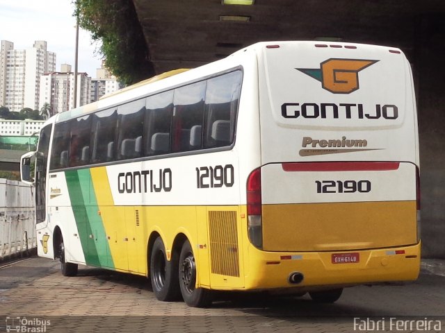 Empresa Gontijo de Transportes 12190 na cidade de Belo Horizonte, Minas Gerais, Brasil, por Fabri Ferreira. ID da foto: 4238604.