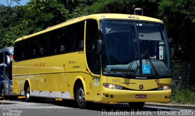 Viação Itapemirim 5403 na cidade de São Paulo, São Paulo, Brasil, por Cristiano Soares da Silva. ID da foto: 4241637.